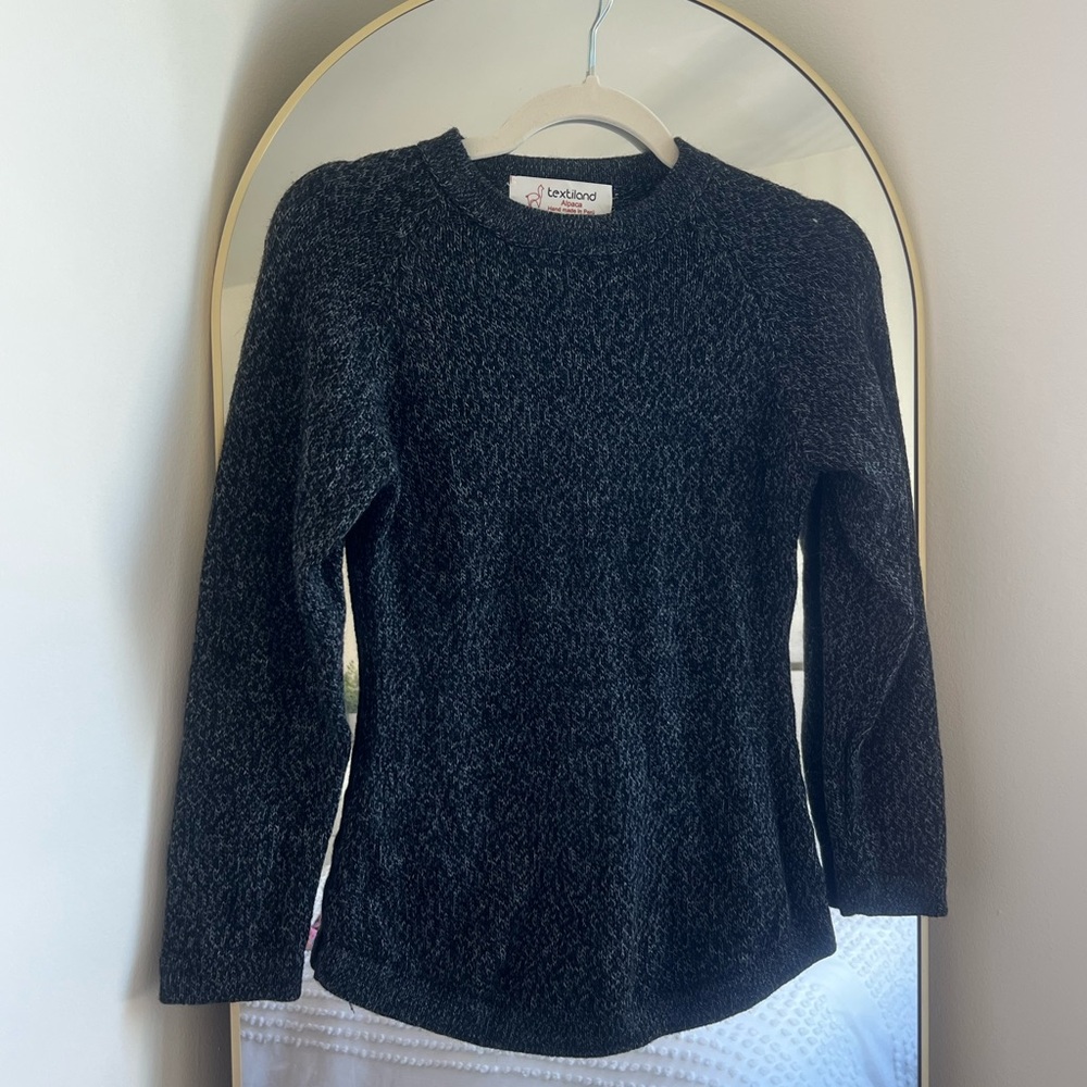 Black Crewneck Women's Sweater
